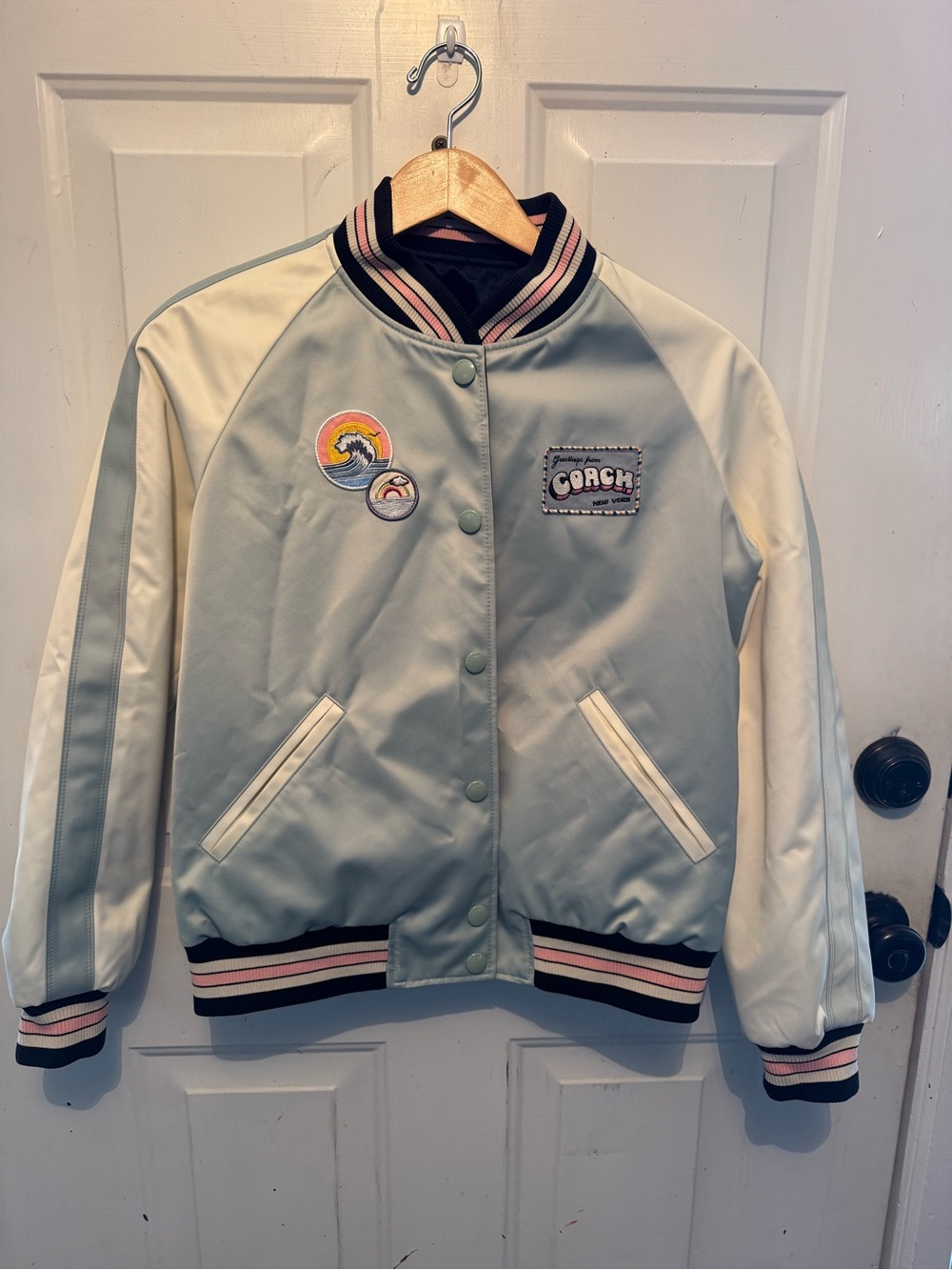 Coach Varsity Bomber Reversible Jacket Size Medium